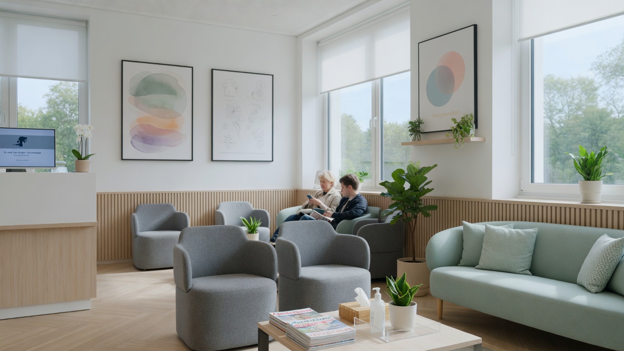Wartezimmer der Praxis